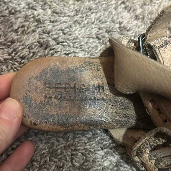 Bed Stu Aurelia Leather Tall Huarache Sandal Size 7 - Picture 13 of 15